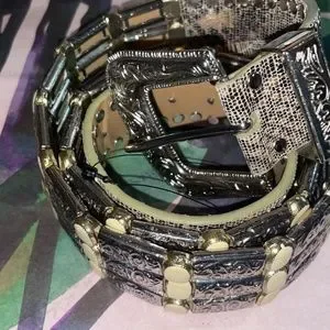 Free People X Nanni Milano Silver Western Belt Free People X Nanni Milano Silver Western Belt-M | eBay main image 3